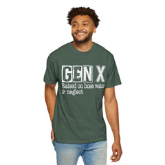 GEN X FUNNY graphic, Raised on Hose Water and Neglect, Retro Comfort Colors 1717, unisex garment-dyed t-shirt, gift for him, gift for her, Birthday gift tee, Vintage Style graphic tee, Fathers Day Shirt