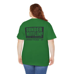 Nashua Unisex Heavy Cotton Tee - Retro Dunder Mifflin Design for Nostalgic Fans
