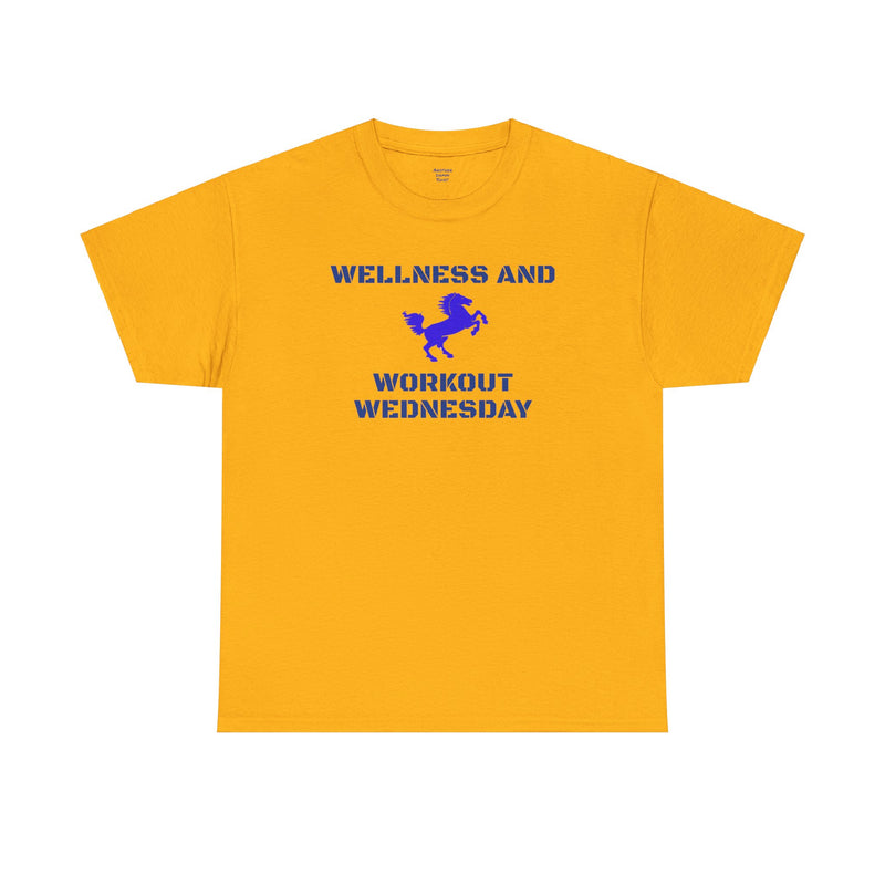 CHC Elementary School WELLNESS and WORKOUT WEDNESDAY - Unisex Heavy Cotton T-Shirt