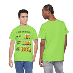 T-Shirt -  "A" School Math for Sailors Funny Beer Graphic Tee
