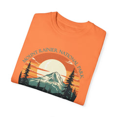 Mount Rainier National Park Graphic, Comfort Colors Soft Relaxed Fit Unisex Garment-Dyed T-shirt