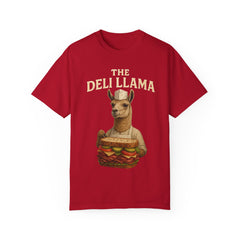 Funny Deli Llama Unisex T-Shirt - Perfect for Foodies and Animal Lovers