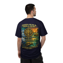 Navy "Frozen Seas & Tropical Seas" T-Shirt — U.S. Navy Blue Nose and Shellback Tribute