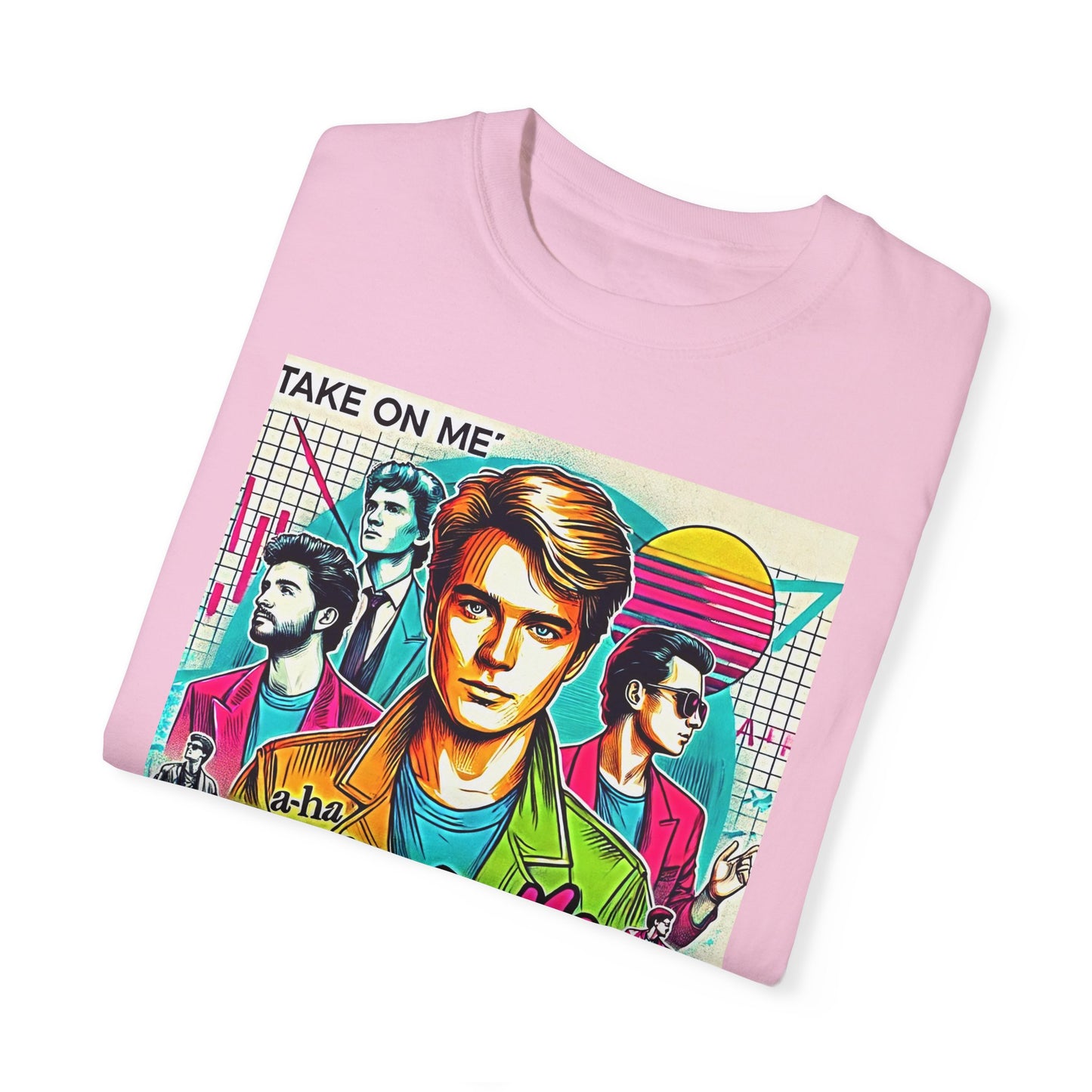 80s Music Take On Me  - Graphic Comfort Colors Garment Dyed Shirt