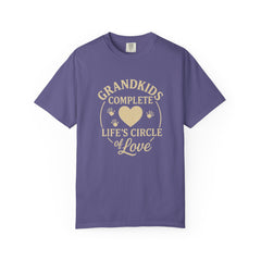 Grandkids Complete Life’s Circle of Love T-Shirt, Family Shirt, Gift for Grandma, Heartwarming Tee, Casual Everyday Wear
