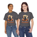 Black Cat And Pumpkin! Graphic Unisex Heavy Cotton Tee