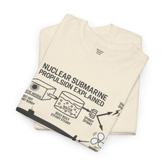 Nuclear Submarine Propulsion Explained Tee, Science Shirt, Geeky Gift, Educational Apparel, STEM Fashion, Nerdy T-Shirt