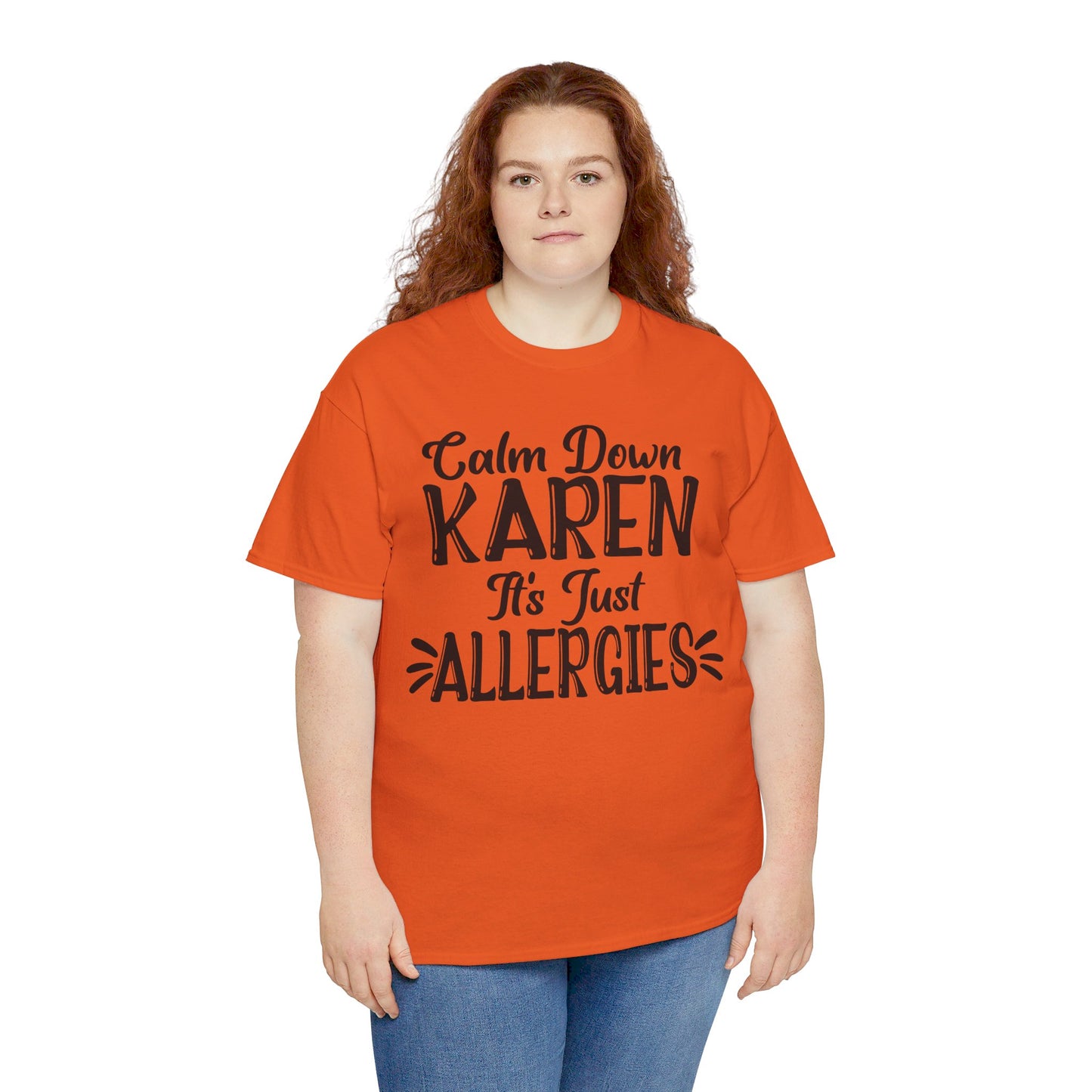 Calm Down Karen Unisex Heavy Cotton Tee