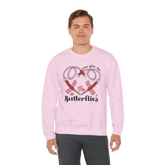 You Give Me Butterflies - Unisex Heavy Blend™ Crewneck Sweatshirt