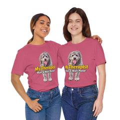 My Therapist Has A Wet Nose Personalized with your dog(s) image T-Shirt