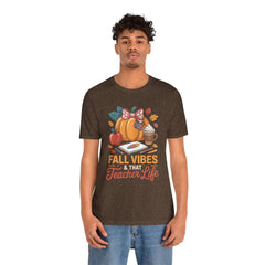 Fall Vibes Teacher Life T-Shirt