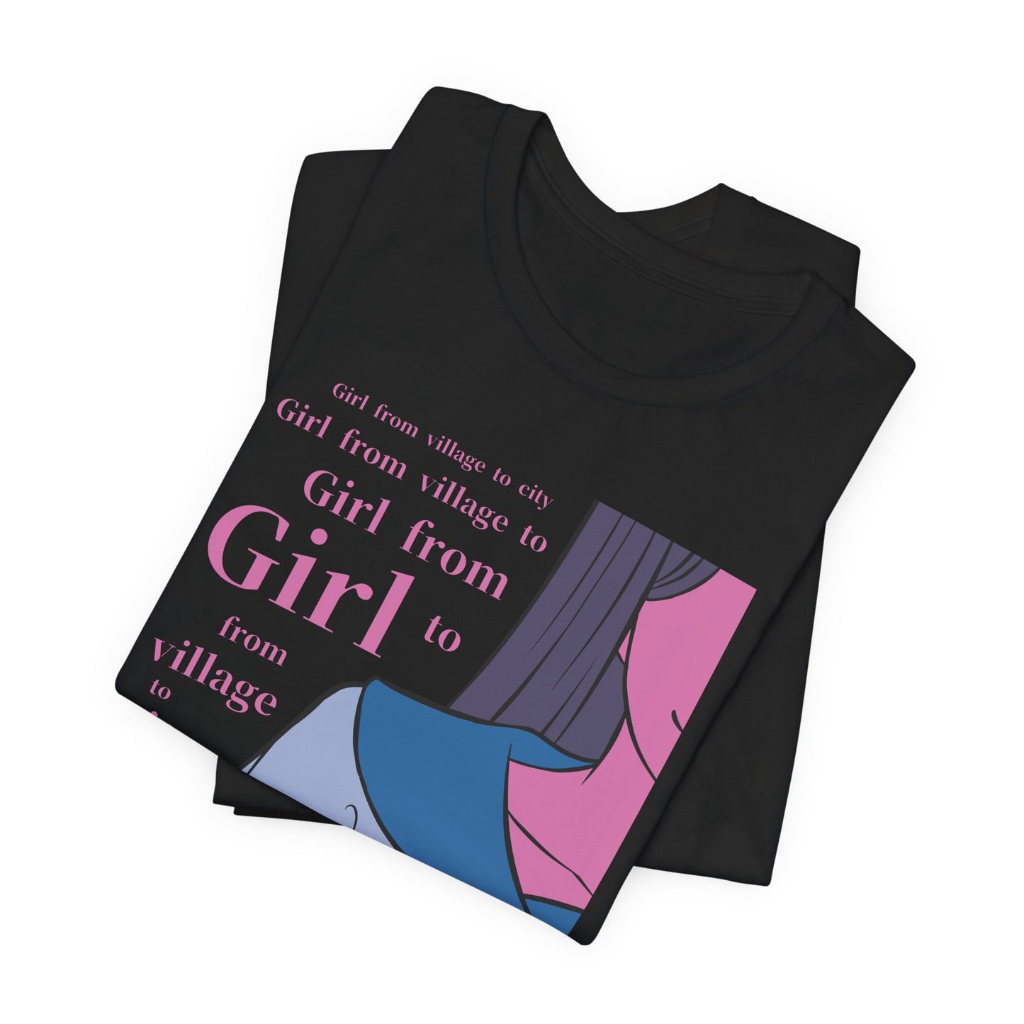 Anime Girl Art - Unisex Jersey Short Sleeve Tee