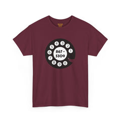 867-5309 Rotary Dial Tee: 80s Pop Music, Jenny's Number