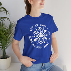 Let It Snow Snowflake T-Shirt — Christmas Winter Tee