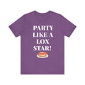 Funny Jewish Humor Party Like A Lox Star Graphic Tee