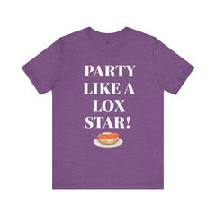 Funny Jewish Humor Party Like A Lox Star Graphic Tee