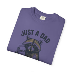 Just a Dad Raccoon T-Shirt | Garment-Dyed Tee for Father’s Day, Dad Gift, Animal Lover Shirt, Funny Dad Apparel, Gift for New Dads