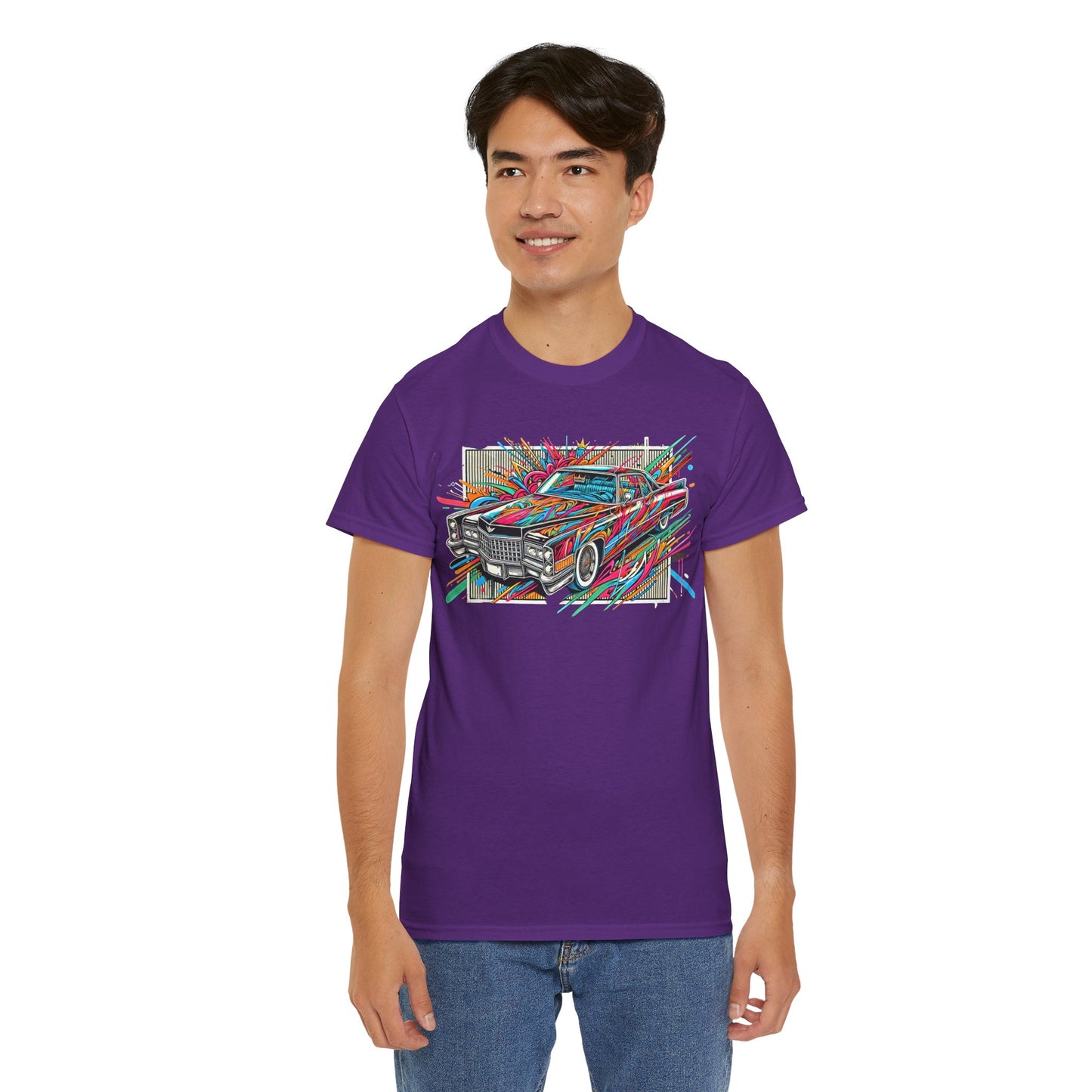 Graffiti Mania Cadillac Eldorado Graphic - Unisex Heavy Cotton Tee