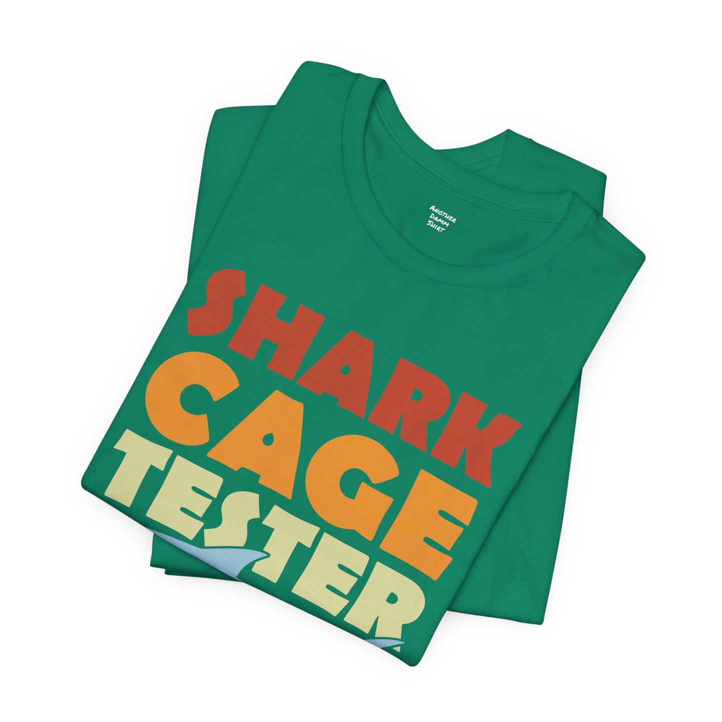 SHARK CAGE TESTER - Graphic Unisex Short Sleeve Tee