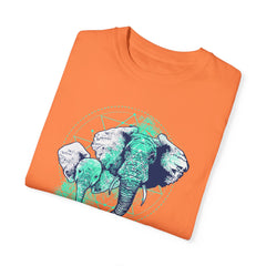 Elephants Graphic  Garment-Dyed T-shirt
