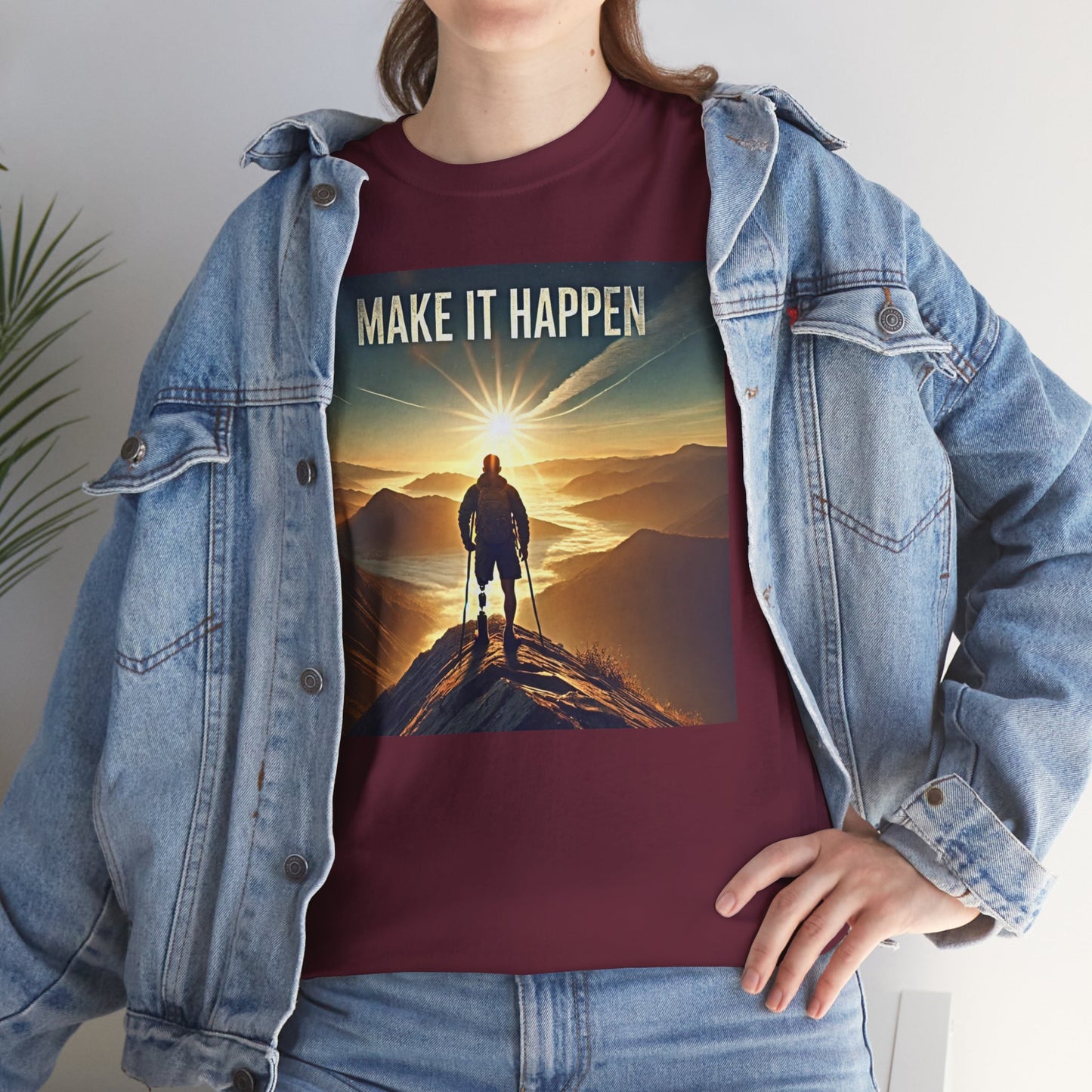 Amputee Make It Happen  - Unisex Heavy Cotton Tee