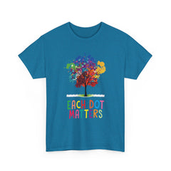 EACH DOT MATTERS Tree Unisex Heavy Cotton Tee / International Dot Day / Happy Dot Day / Teachers / Children / Elementary School