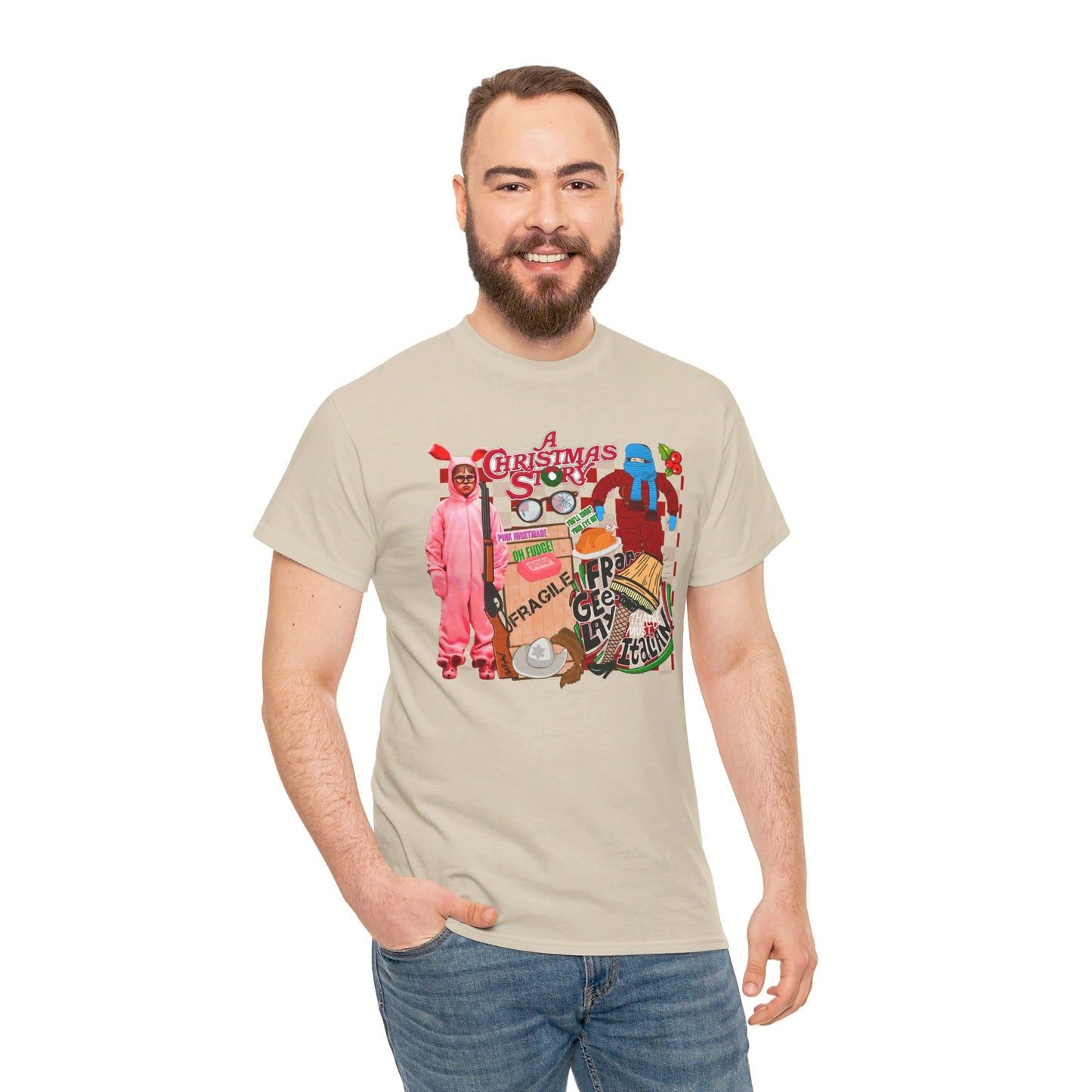 A Christmas Story Montage - Unisex Heavy Cotton Tee