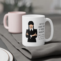 Wednesday Addams - Ceramic Mugs (11oz\15oz\20oz) | Pop Culture | Addams Family | Fan Gift | Gift For Her | Gothic Style Mug | Creepy Comedy