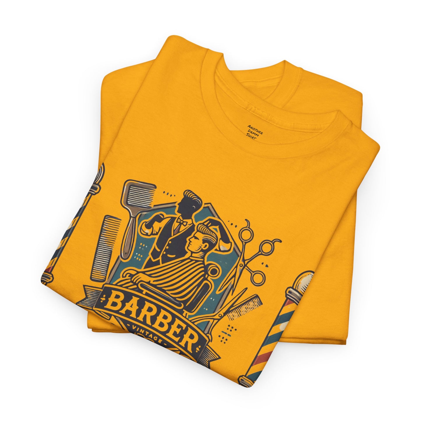 Vintage Barber - Graphic Unisex Heavy Cotton Tee