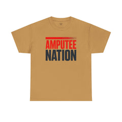 Amputee Nation Unisex Heavy Cotton Tee, Support Shirt, Gift for Amputees, Awareness Apparel, Casual Comfort Wear
