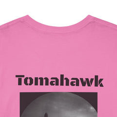 USN Periscope view, Submarine Launched Tomahawk Missile with Dolphins Unisex Jersey Short Sleeve Tee