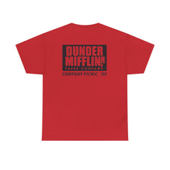 Scranton Unisex Heavy Cotton Tee - Retro Dunder Mifflin Design for Nostalgic Fans