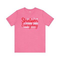 Shalom Quote Unisex Tee - Passover Jewish Holiday T Shirt