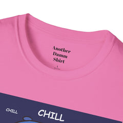 Chill Girl Unisex Softstyle T-Shirt  Pop Art Girl Wearing Sunglasses