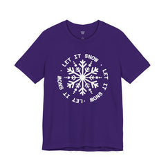 Let It Snow Snowflake T-Shirt — Christmas Winter Tee