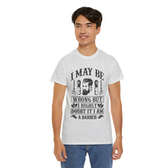 Humorous Barber Tee, Funny Barber Gifts, Unisex Cotton Shirt, Barber Appreciation, Father's Day Gift Tee, Hair Stylist T-Shirt
