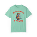 Parrot With A Playlist - Unisex Garment-Dyed T-shirt