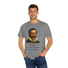 Kepler Coffee Quote T-Shirt — Astronomy Nerd Vintage Portrait Tee
