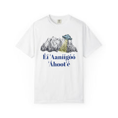 Navajo The Truth Is Out There UFO - Graphic Unisex Garment Dyed Short Sleeve Tee