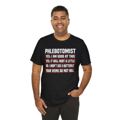 Phlebotomist Humor Tee, Funny Medical Shirt, Nurse Gift, Blood Tech Wear, Cute Phlebotomy Humor, Healthcare Apparel