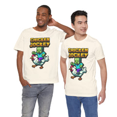 Video Game Chicken Jockey Tee - Unisex Short Sleeve T-Shirt
