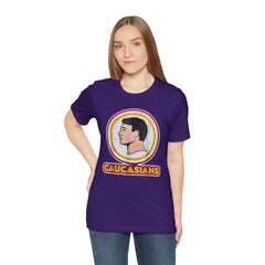 Graphic Tee - Funny Caucasians Satire Head Shot Unisex Jersey Short Sleeve Tee