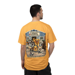 Back Graphic "Who Let the Dogs Out?" Baldwin Harbor Animal Hospital Cute Vet Clinic T Shirt