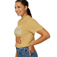 Unisex Garment-Dyed T-shirt with 'Don't Change INXS' Design - Casual Style, Music Lover Gift, Festival Wear, Retro Fashion, Everyday Comfort