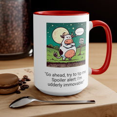 COW TIPPING Awareness - Accent Mugs | Cow Tipping Is Real, Bovine Humor. Gift For Him, Gift For Her, Farm Humor, Cow Fan Gift, Farm Animal