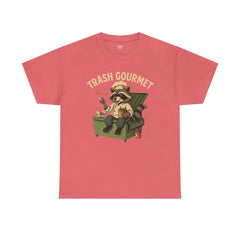Trash Gourmet Unisex Heavy Cotton Tee, Funny Graphic T-Shirt, Quirky Casual Wear, Unique Gift for Food Lovers, Eco-Friendly Apparel