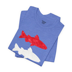 Patriotic Trout T-Shirt — Red White & Blue Fish Tee