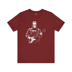 Franken Stein Metal Bass Guitarist - Unisex Jersey Short Sleeve Tee