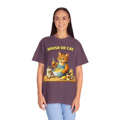 Whisker Cat Baking T-Shirt — Cute Cat Chef Graphic Tee