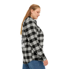 Wild Sound Wolf Guitarist Graphic - Unisex Flannel Shirt